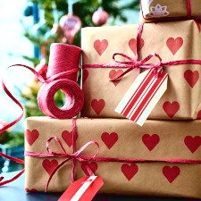 Decoraties voor kerstcadeaus
