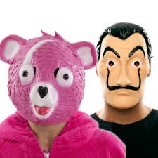Plastic- en latexmaskers