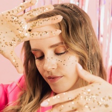 Make-up met glitter