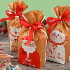 Zakjes voor kerstkoekjes en snoepjes