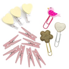 Versierde clips en klemmen