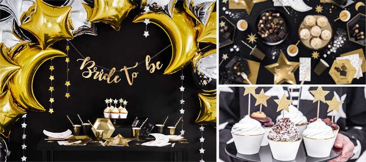  Decoratie voor afscheidsfeesten Gold Stars - Basisartikelen voor de tafel 1
