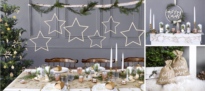  Natuurlijke Kerstmis Decoratie - Basisartikelen voor de tafel 1