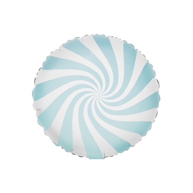 Bleke ronde spiraalvormige ballon van 45 cm - PartyDeco - 1 stuk