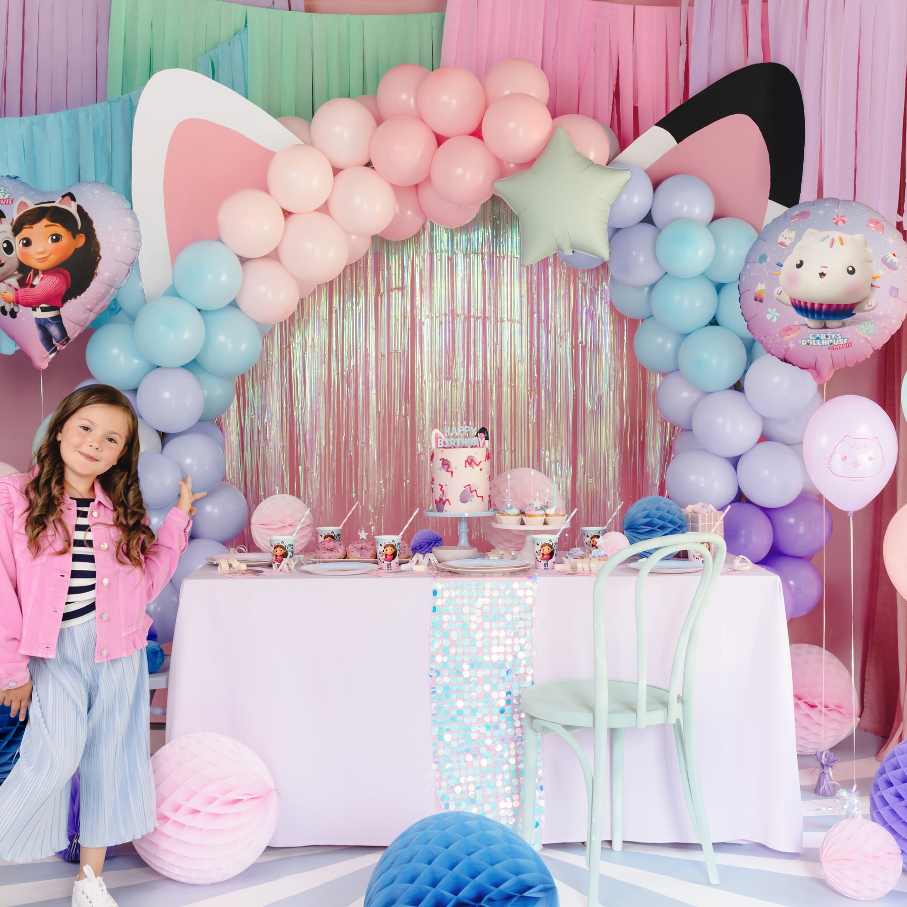 Latex ballonnen van Gabby's Dollhouse van 30 cm - 6 stuks - 5