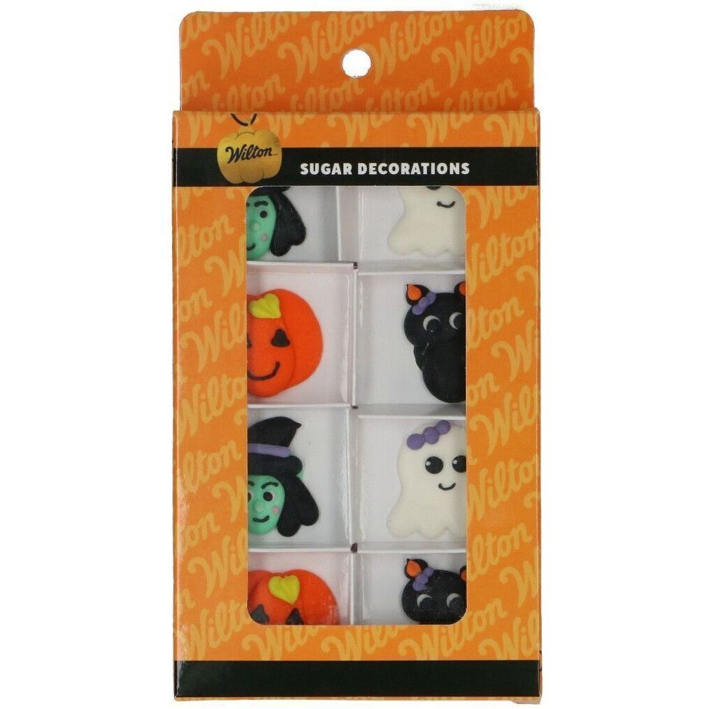 Halloween suikerfiguren van heks en kat - Wilton - 8 stuks - 2