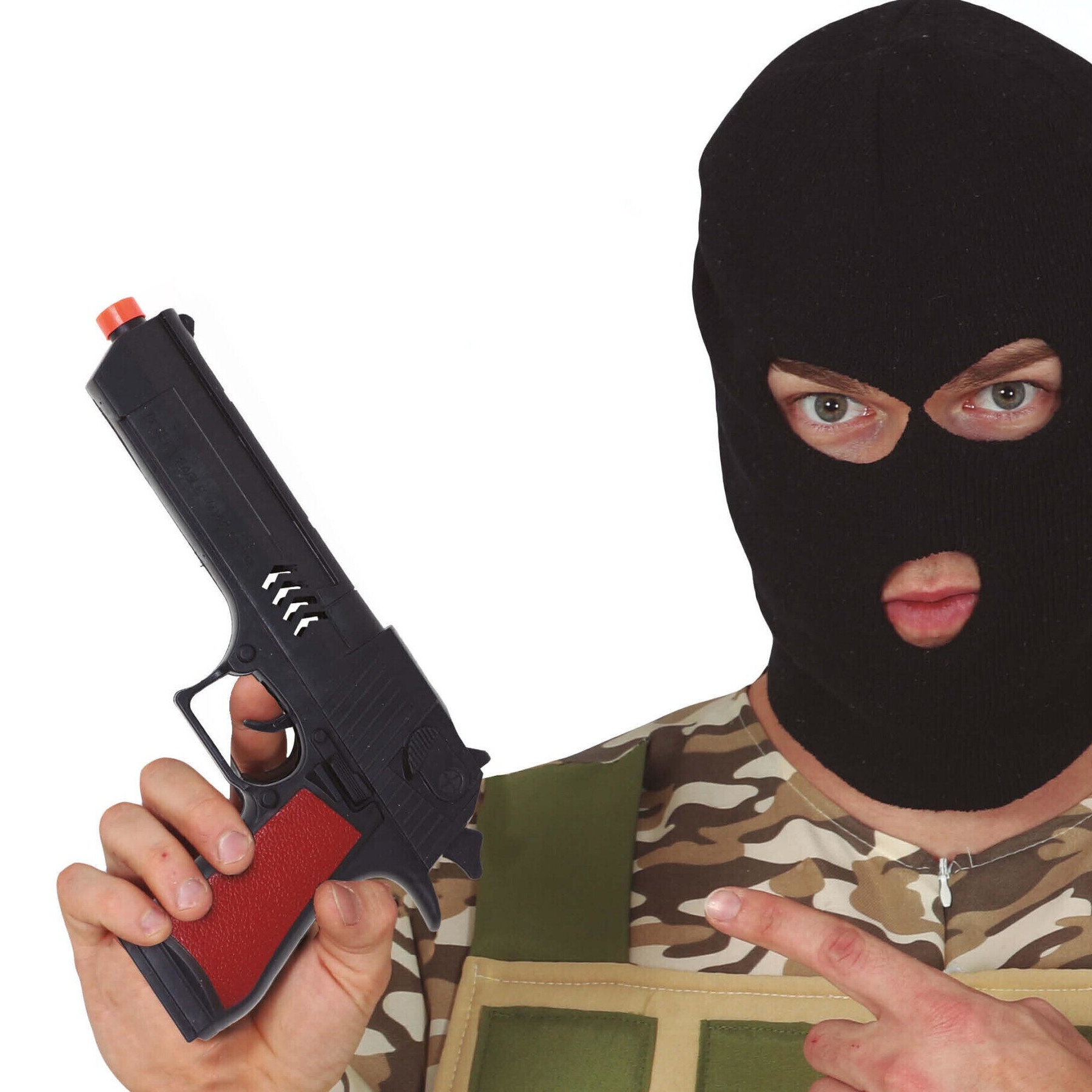 Zwarte beveiligingskracht pistool - 26 cm - 2