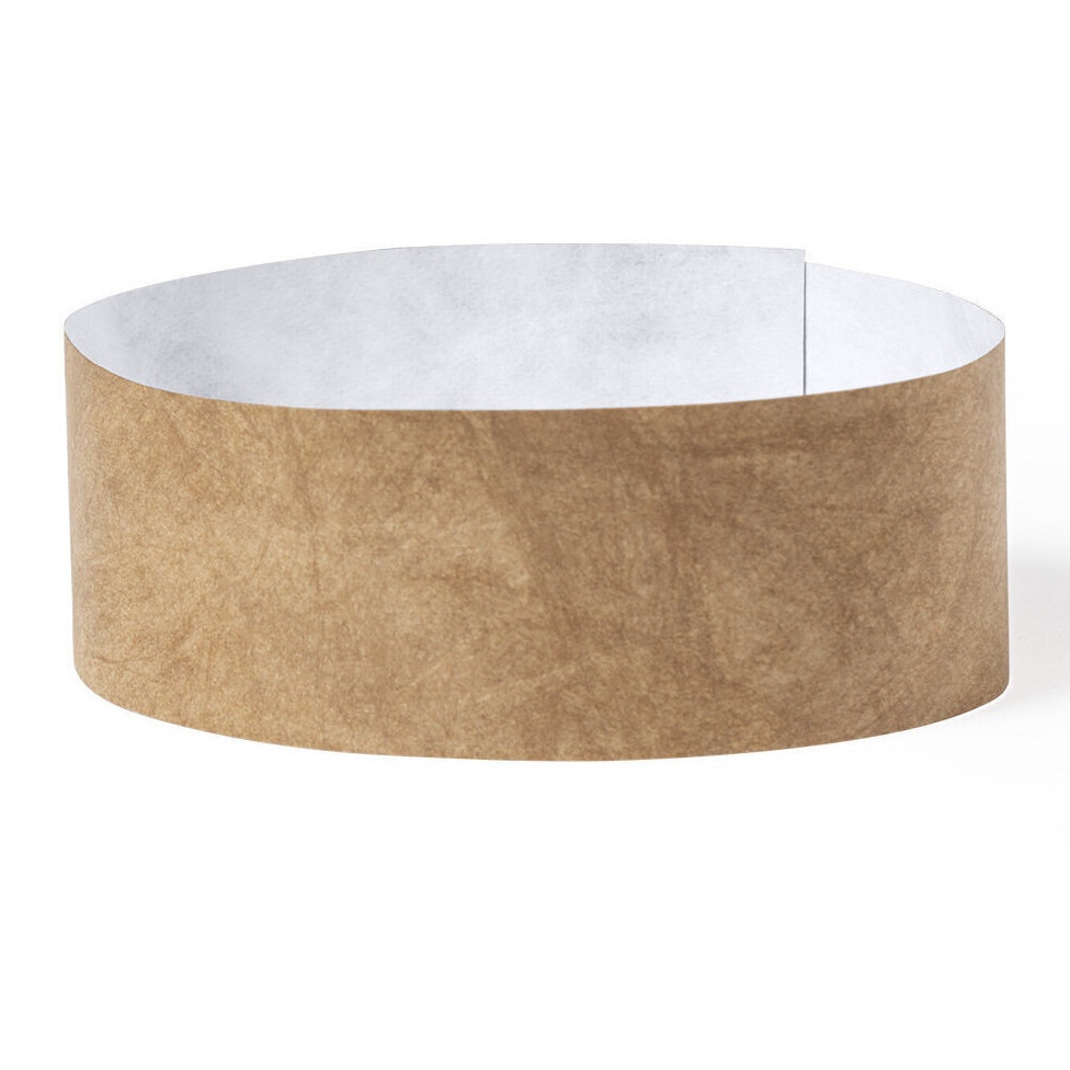 Papieren armband Nature 2,7 cm - 10 stuks - 2