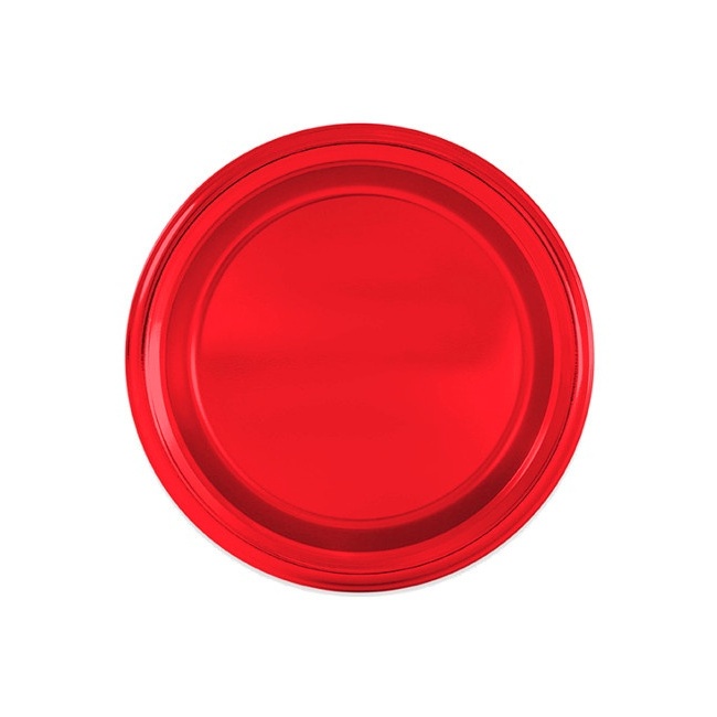 Glansende kartonnen borden van 23 cm - 4 stuks