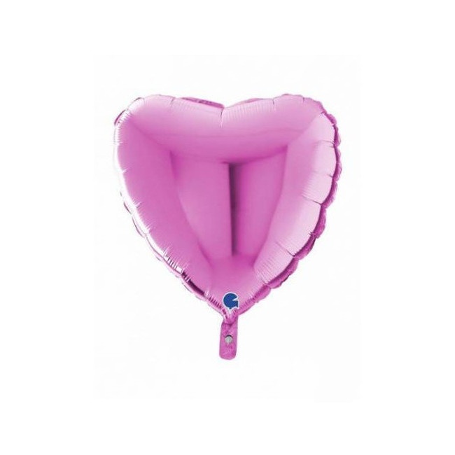 Metallic hartvormige ballon van 46 cm - Grabo
