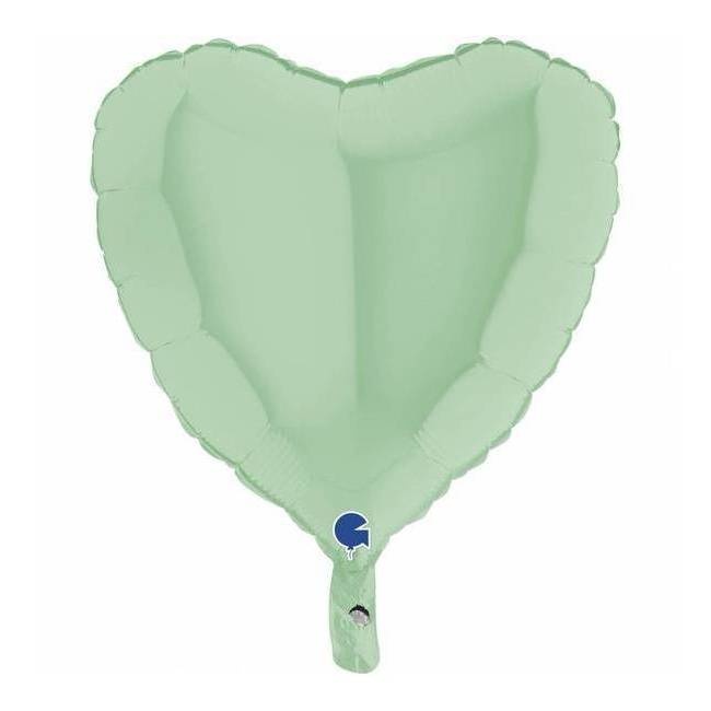 Matte hartvormige ballon van 46 cm - Grabo