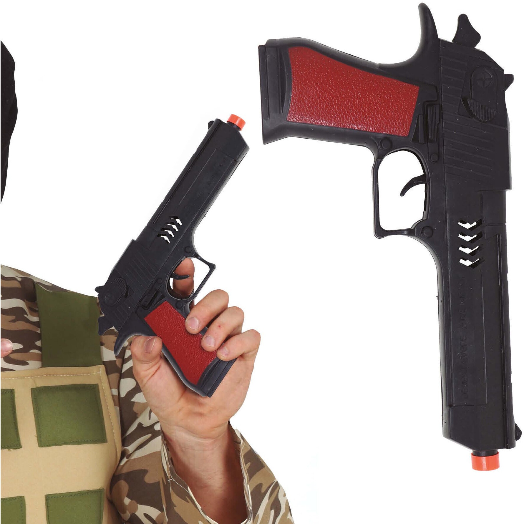 Zwarte beveiligingskracht pistool - 26 cm