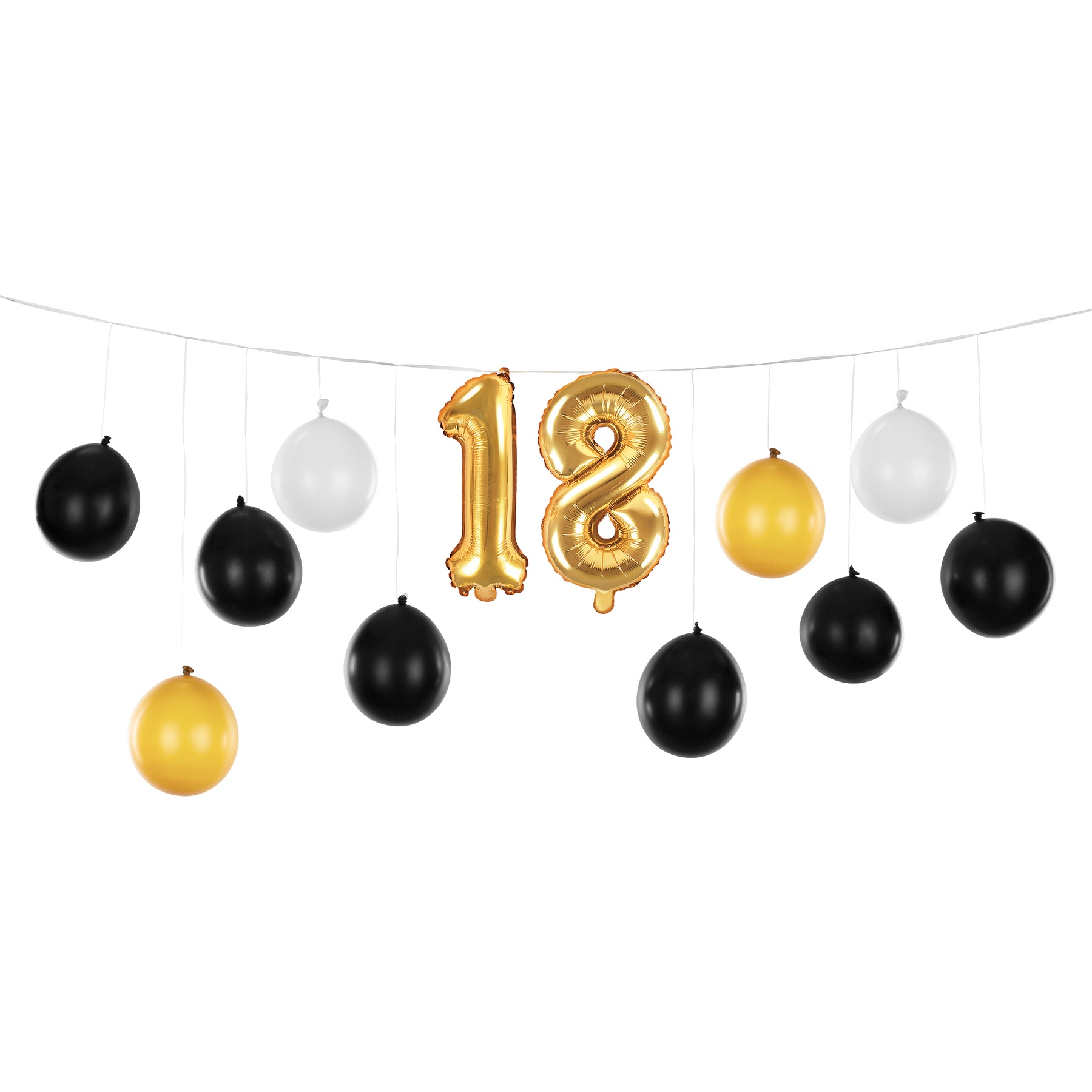 Ballonset met cijfers - 12 stuks