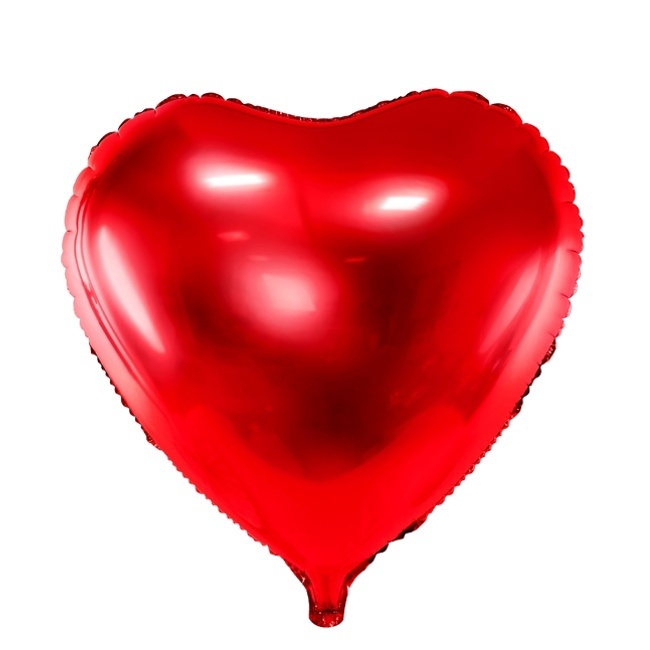 XL kleurrijk hartballon van 61 cm - PartyDeco - 1 stuk