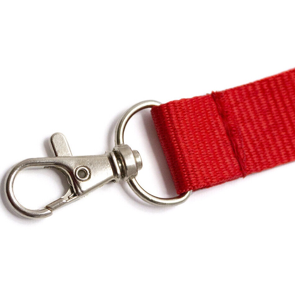 Gekleurde lanyard met metalen haak - 1 stuk - 2