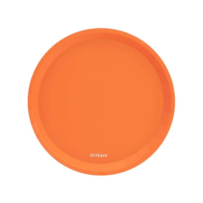 Kartonnen borden van 20,5 cm fluor - 8 stuks