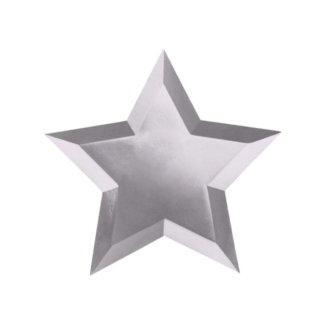 Metalen Stervormige Borden van 27 cm - 6 Stuks