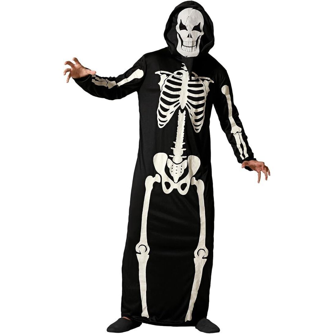 Fluorescerend skeletkostuum voor volwassenen