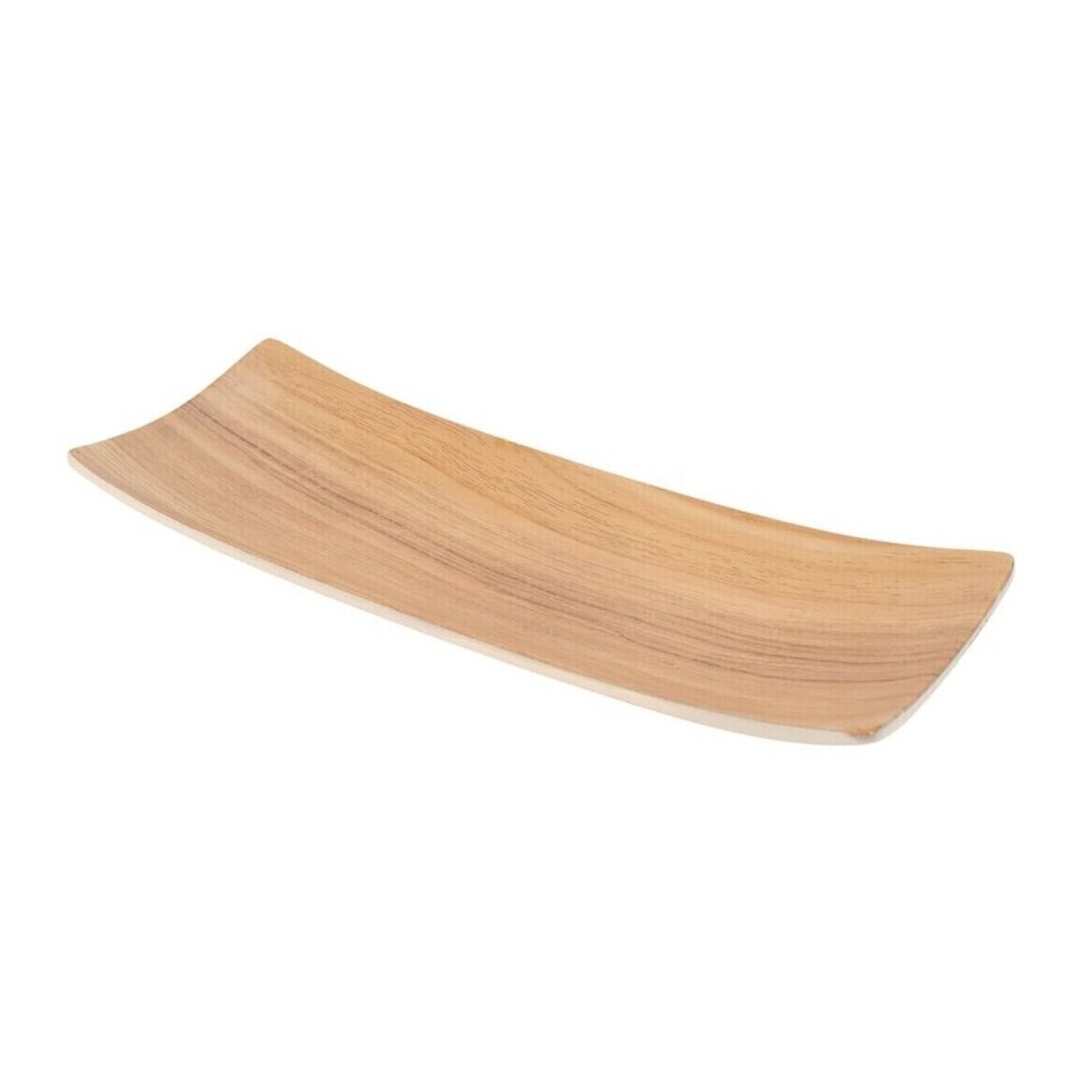 Rechthoekige houten sleutelschaal 34,2 x 12,8 cm - DCasa