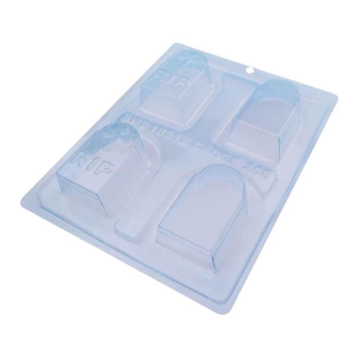 Vorm voor twee chocoladegrafsites van 19 x 24 x 3 cm - 4 holtes