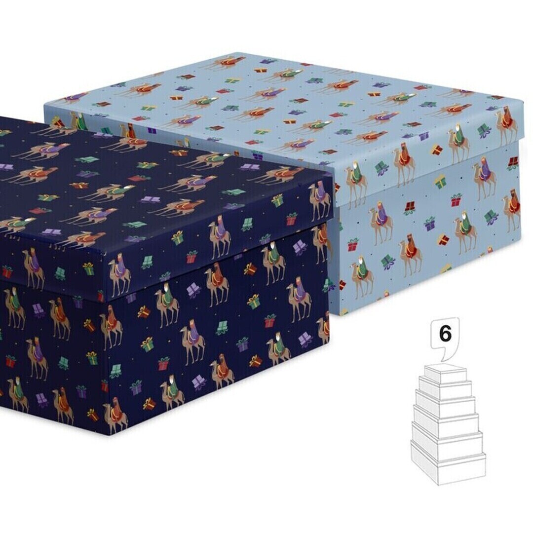 Rechthoekige doos van de Drie Wijzen uit het Oosten - 6 eenheden