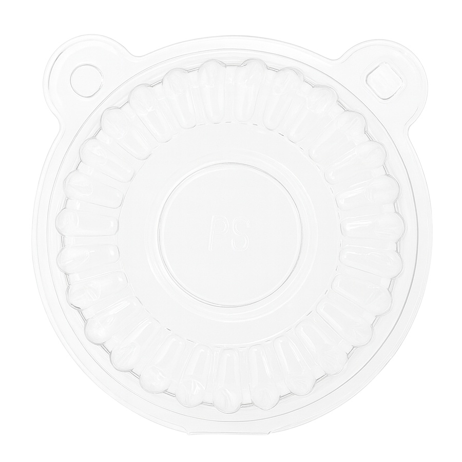 Plastic cupcake capsule met deksel 11 x 8,5 x 7,5 cm - 100 st. - 3