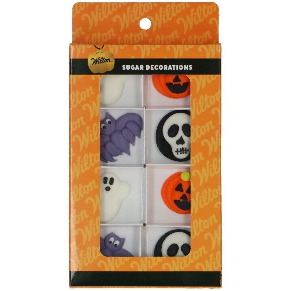 Halloween suikerfiguurtjes van vleermuis en pompoen - Wilton - 8 stuks - 2