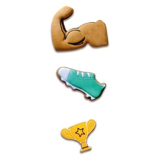 Uitstekerset van spierbundel, sportschoen en trofee - Wilton - 3 stuks - 2