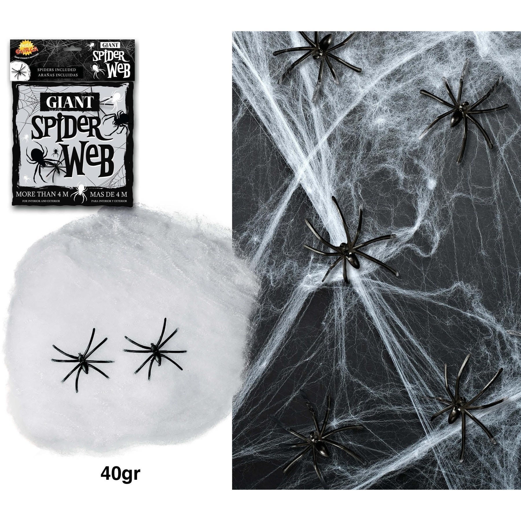 Witte spinnenweb van 40 gr - 2