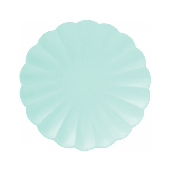 Meri composteerbare ronde borden van 18 cm - 8 stuks