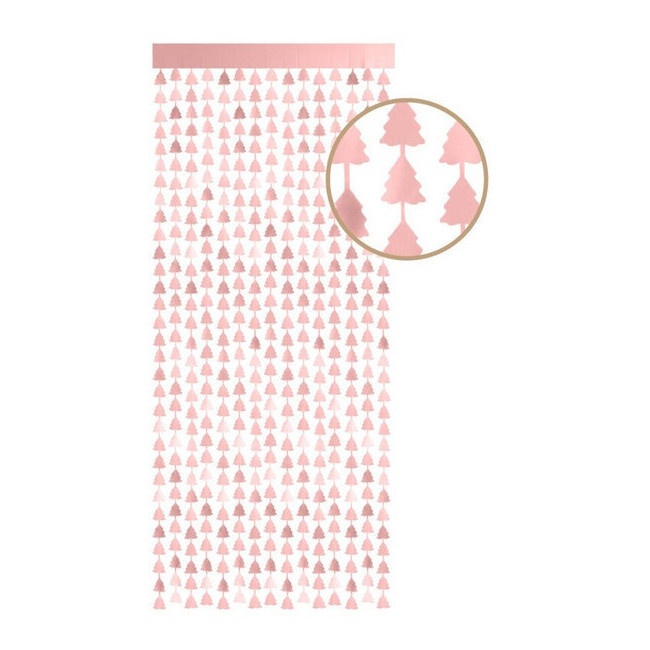 Decoratieve kerstboomgordijn 1,00 x 2,00 m - 1 stuk