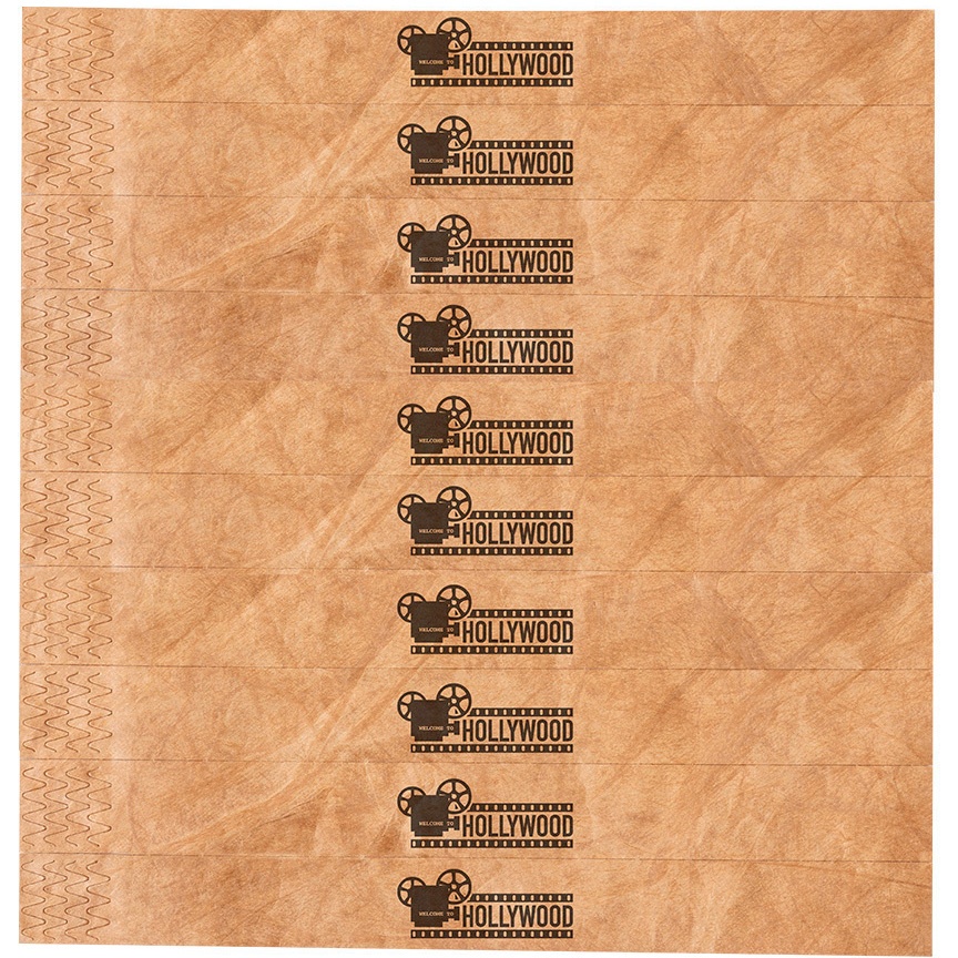 Papieren armband Nature 2,7 cm - 10 stuks - 3