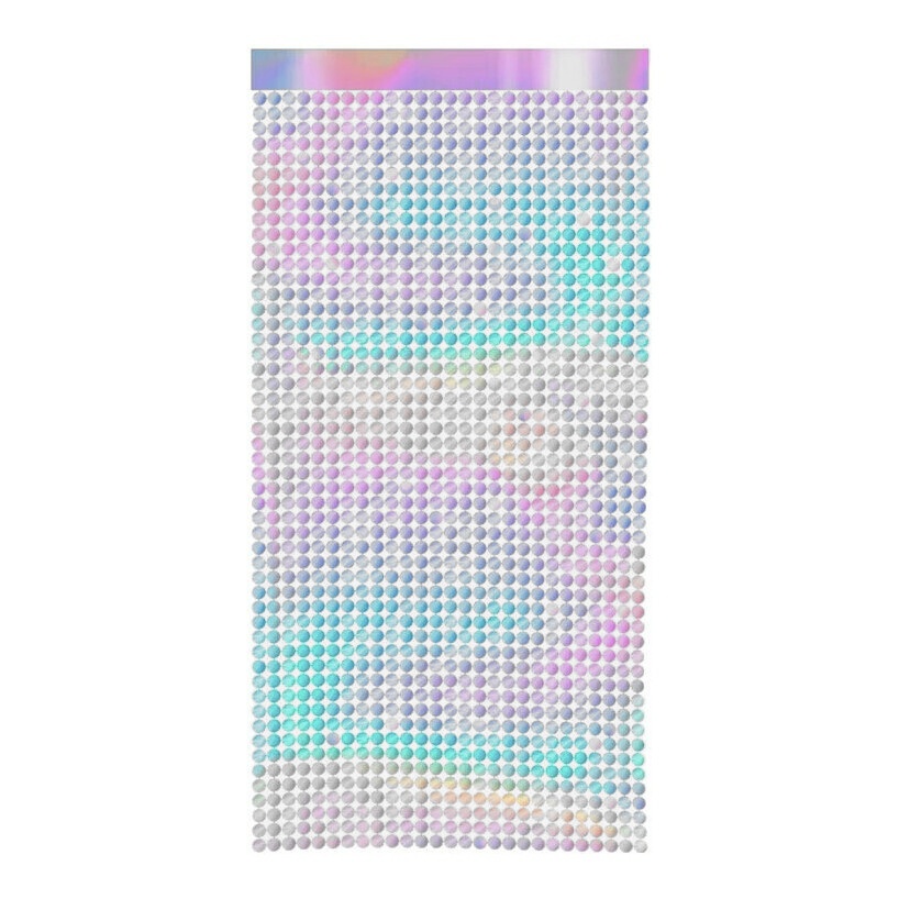 Gordijn van 2 x 1 m met cirkels - 1 stuk