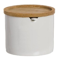 Suikerpot met bamboe deksel