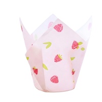 Tulpenpapieren muffinvormpjes met frambozensmaak - PME - 24 stuks