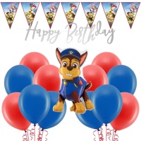 Decoratiepakket voor een Paw Patrol-feestje - 23 stuks