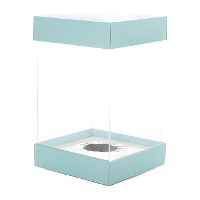 Transparante paaseidoos 16 cm - 1 stuk