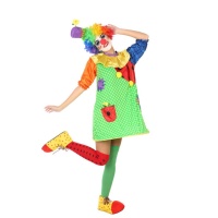 Clownskostuum met hoed voor vrouwen