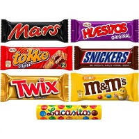 Pakket met chocoladesnacks - 7 snacks