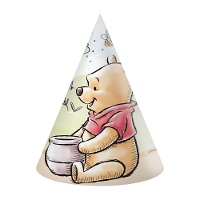 Feesthoedjes Winnie the Pooh - natuurthema, 6 stuks