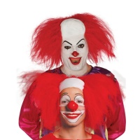 Clownspruik met kale plek