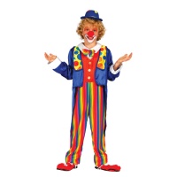 Regenboog clownskostuum voor kinderen