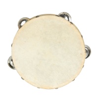 Tambourijn van 16,5 cm met lederen bovenkant