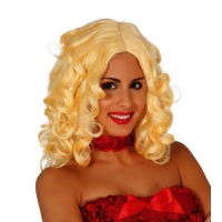 Blonde pruik met golvend haar