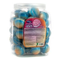 Kauwgomballen in de vorm van hersenen met gelei, 10 gr - 50 stuks