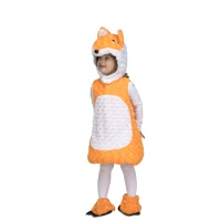Oranje pluche kinder vossenkostuum