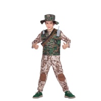 Kinder camouflage militair kostuum