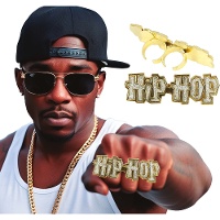 Gouden HIP HOP-ring