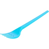 Gekleurde plastic vorken van 16,5 cm - 25 stuks