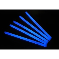 Blauwe glowsticks 25 cm - 25 stuks